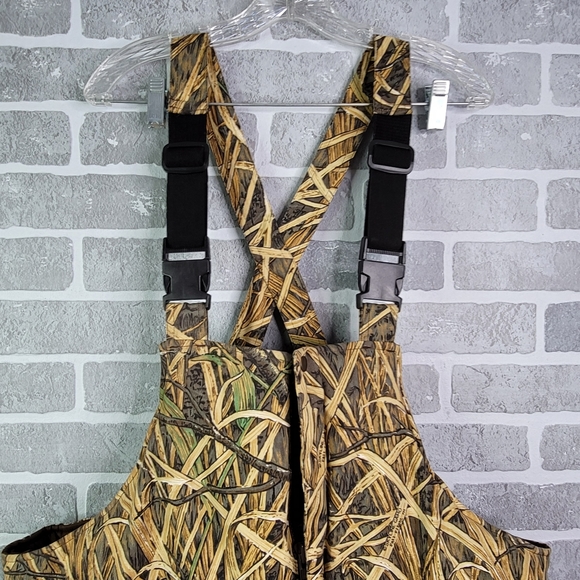 Mount'n Prarie Skyline Camo Fall Fight Duck Camo Hunting Overall Bibs Men's XL - Picture 2 of 16